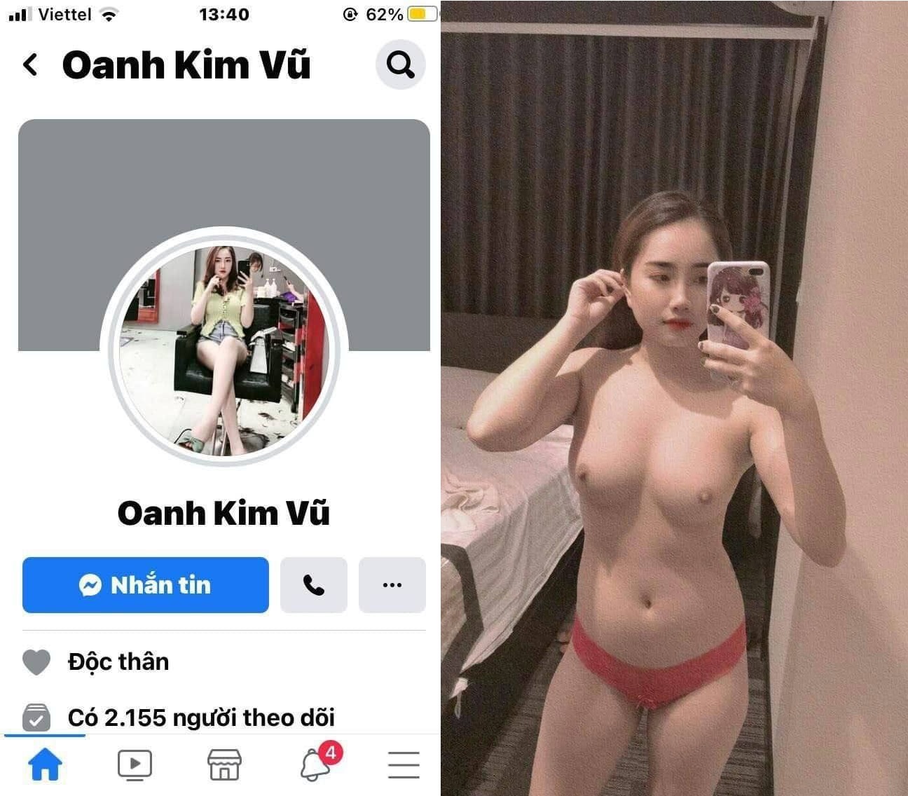 VIET69:Vũ Kim Oanh mông to thích chổng lên cho anh nện
