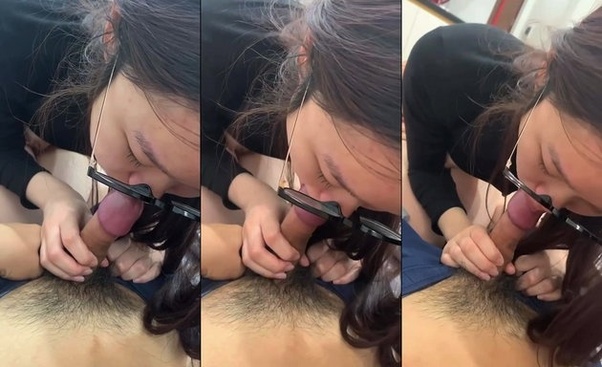 (Việt Nam) Cô sinh viên kính cận non tơ tập bú cu mà em mút như kẹo mút