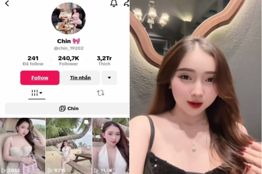 Tiktoker Chin bị đụ sướng há mồm rên la - sex vn