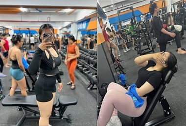(clip sex) Chịch nhau với em Gymer thân hình ngon